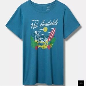 Torrid Skeleton Summer Classic Fit Heritage Jersey Tee